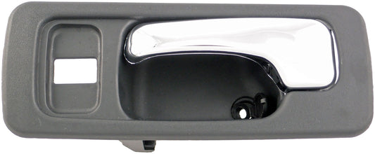 Interior Door Handle Front Left With Lock Hole Chrome Black - Dorman# 92429