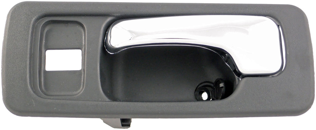 Interior Door Handle Front Left With Lock Hole Chrome Black - Dorman# 92429