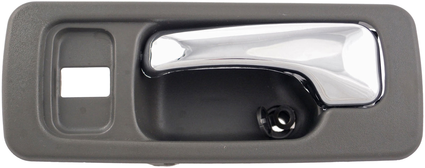 Interior Door Handle Front Left With Lock Hole Chrome Gray - Dorman# 92433