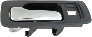 Interior Door Handle Front Left With Lock Hole Chrome Blue - Dorman# 92435