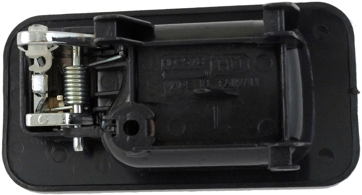 Interior Door Handle Rear Left Chrome Black - Dorman# 92439