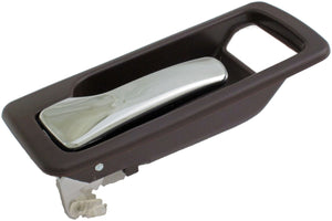 Interior Door Handle Front Left Without Power Lock Chrome/Brown - Dorman# 92451