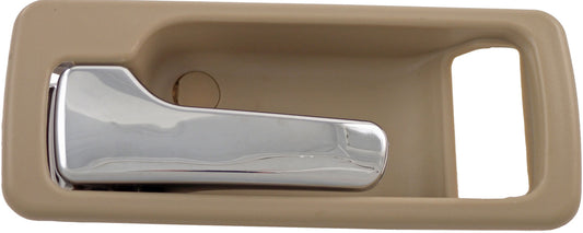 Interior Door Handle Front Left Without Power Lock Chrome/Beige - Dorman# 92453