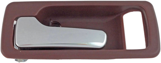 Interior Door Handle Front Left Without Power Lock Chrome/Red - Dorman# 92586