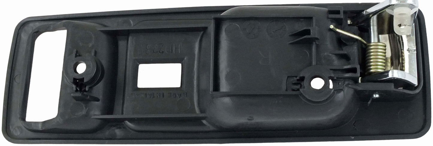 Interior Door Handle Front Right With Power Lock Chrome/Black - Dorman# 92587
