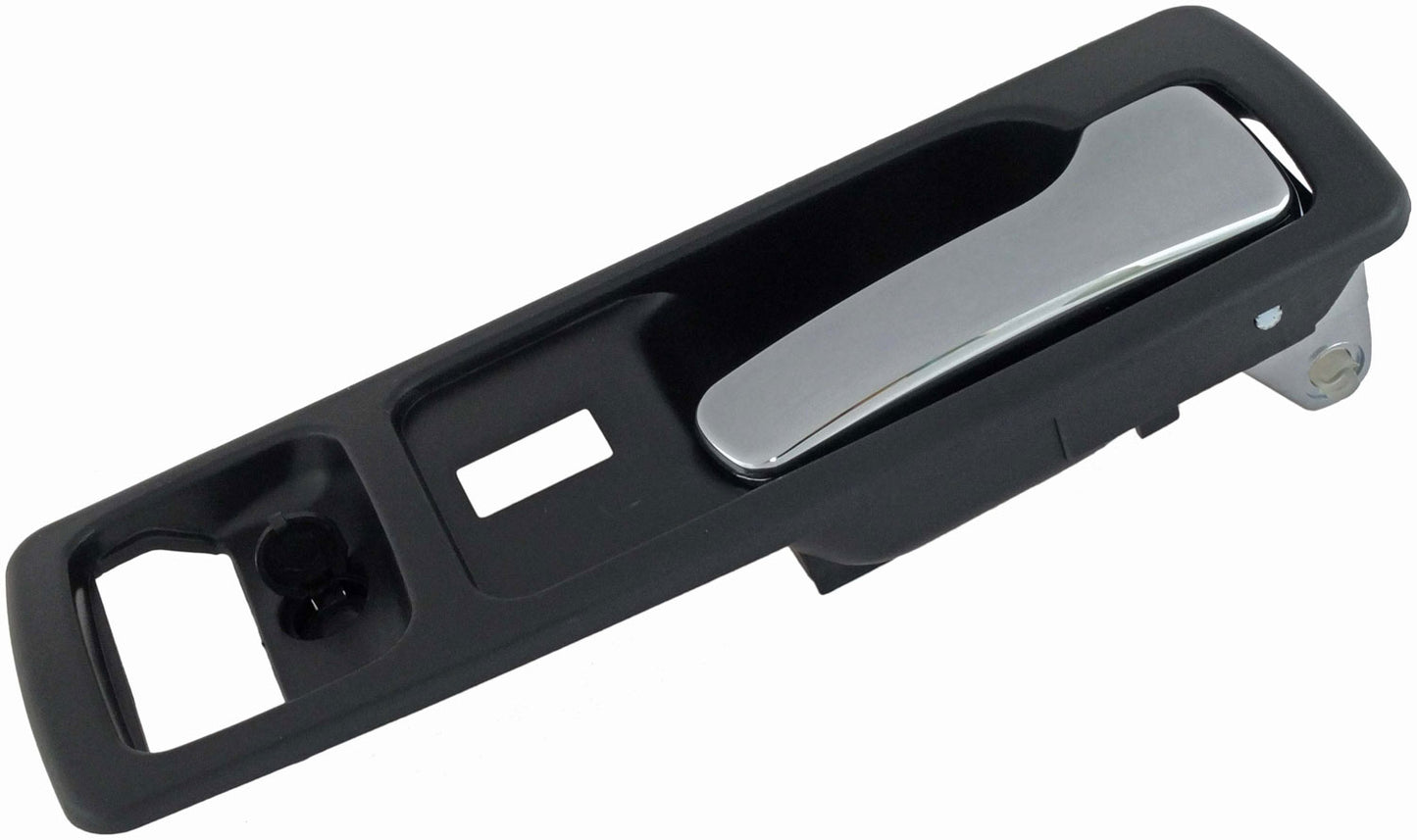 Interior Door Handle Front Right With Power Lock Chrome/Black - Dorman# 92587