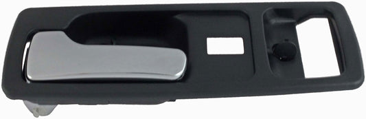 Interior Door Handle Front Left With Power Lock Chrome/Black - Dorman# 92588