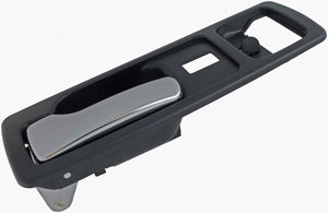 Interior Door Handle Front Left With Power Lock Chrome/Black - Dorman# 92588