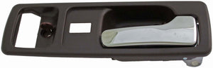 Interior Door Handle Front Right With Power Lock Chrome/Brown - Dorman# 92589