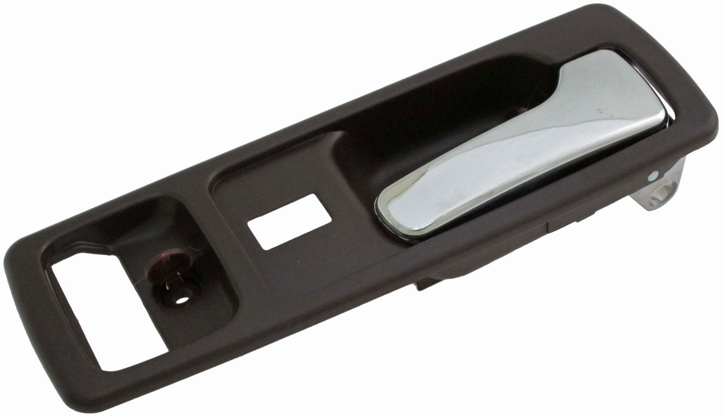Interior Door Handle Front Right With Power Lock Chrome/Brown - Dorman# 92589
