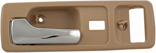 Interior Door Handle Front Left With Power Lock Chrome/Beige - Dorman# 92592