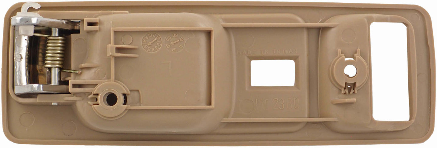 Interior Door Handle Front Left With Power Lock Chrome/Beige - Dorman# 92592
