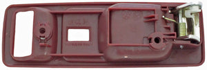 Interior Door Handle Front Right With Power Lock Chrome/Red - Dorman# 92597