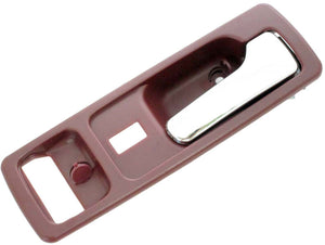 Interior Door Handle Front Right With Power Lock Chrome/Red - Dorman# 92597