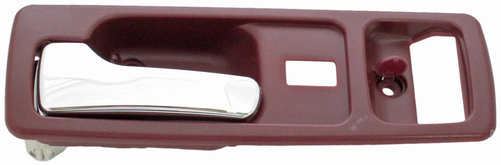 Interior Door Handle Front Left With Power Lock Chrome/Red - Dorman# 92598