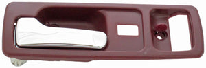 Interior Door Handle Front Left With Power Lock Chrome/Red - Dorman# 92598