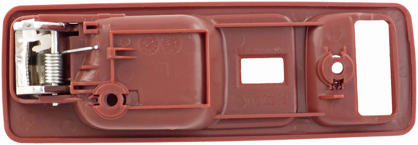 Interior Door Handle Front Left With Power Lock Chrome/Red - Dorman# 92598