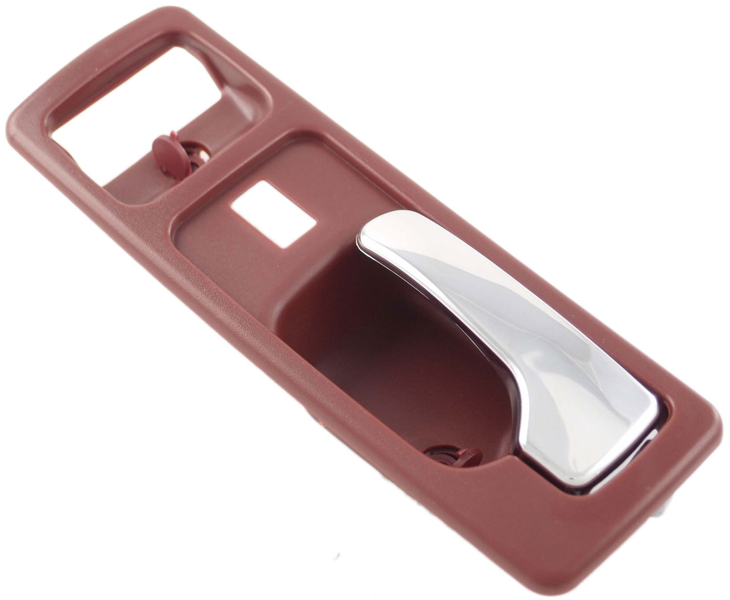 Interior Door Handle Front Left With Power Lock Chrome/Red - Dorman# 92598