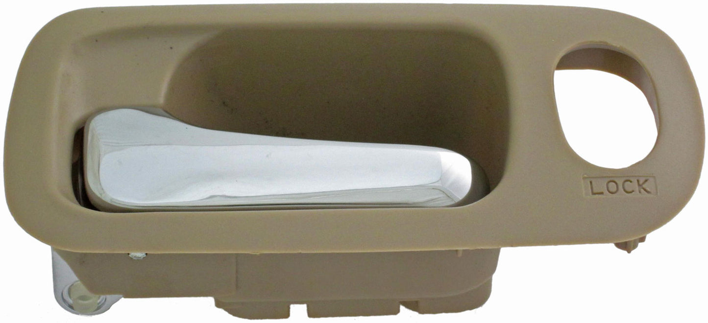 Interior Door Handle Front Left Chrome/Beige Ivory - Dorman# 92688