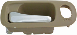 Interior Door Handle Front Left Chrome/Beige Ivory - Dorman# 92688