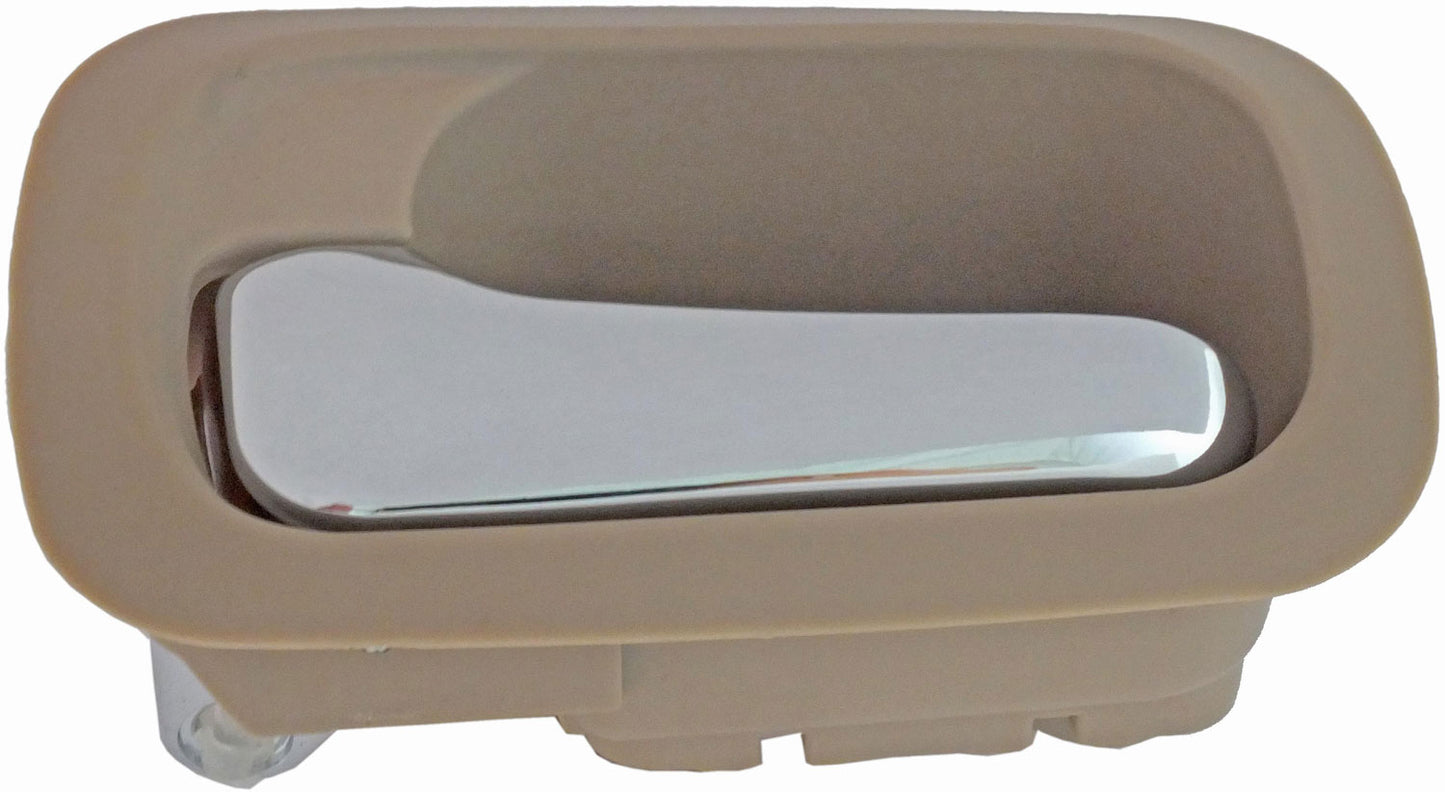 Interior Door Handle Rear Left Chrome/Beige Ivory - Dorman# 92698