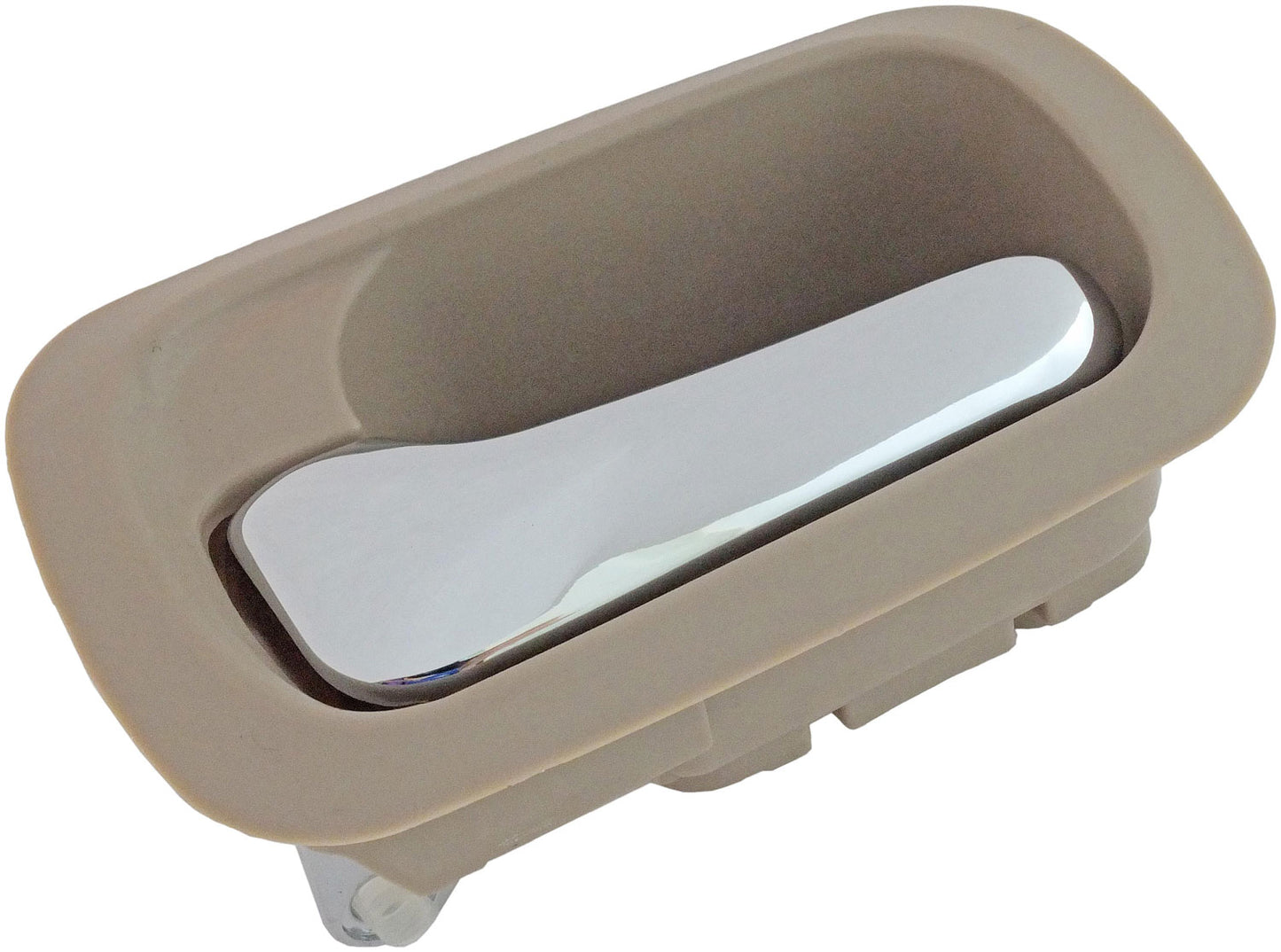 Interior Door Handle Rear Left Chrome/Beige Ivory - Dorman# 92698