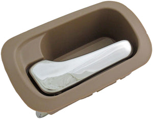 Interior Door Handle Rear Left Chrome/Brown Saddle - Dorman# 92757