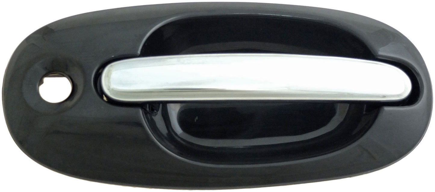 Exterior Door Handle Front Right Chrome Lever Black Housing - Dorman# 93594