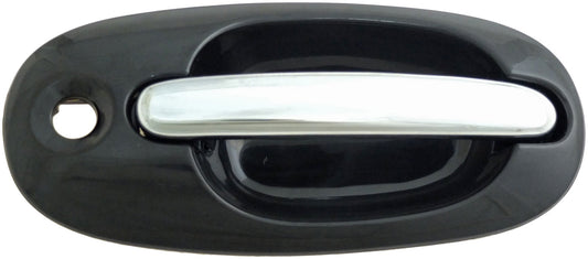 Exterior Door Handle Front Right Chrome Lever Black Housing - Dorman# 93594