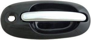 Exterior Door Handle Front Right Chrome Lever Black Housing - Dorman# 93594