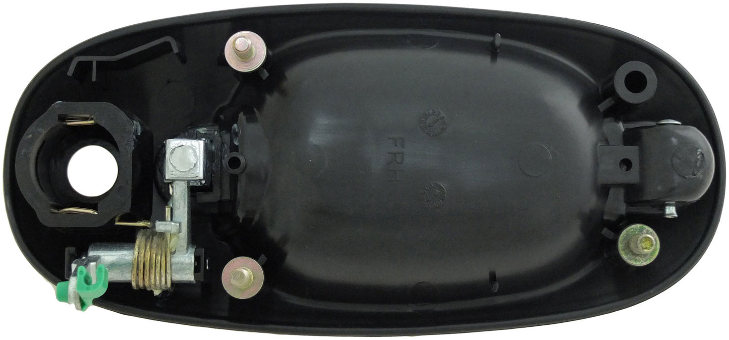 Exterior Door Handle Front Right Chrome Lever Black Housing - Dorman# 93594
