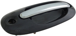 Exterior Door Handle Front Right Chrome Lever Black Housing - Dorman# 93594