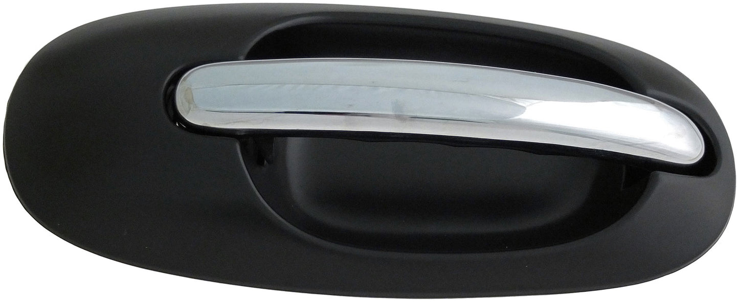 Ext Door Handle Side Sliding Right Chrome Lever Black Housing - Dorman# 93595