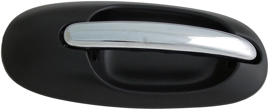Ext Door Handle Side Sliding Right Chrome Lever Black Housing - Dorman# 93595