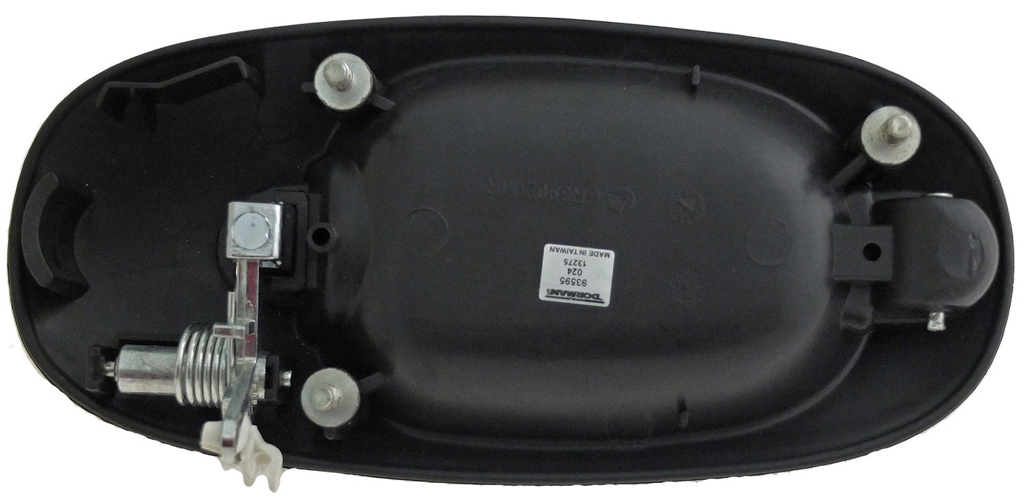 Ext Door Handle Side Sliding Right Chrome Lever Black Housing - Dorman# 93595