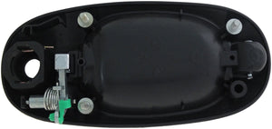 Ext Door Handle Side Sliding Right w/ Keyhole Chrome Lever Black Housing - 93604