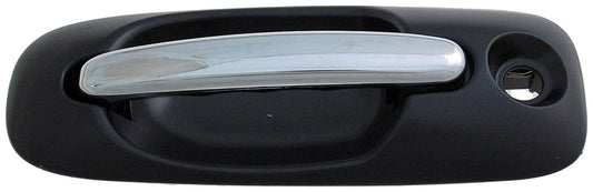Exterior Door Handle Front Left Chrome Lever Black Housing - Dorman# 93607