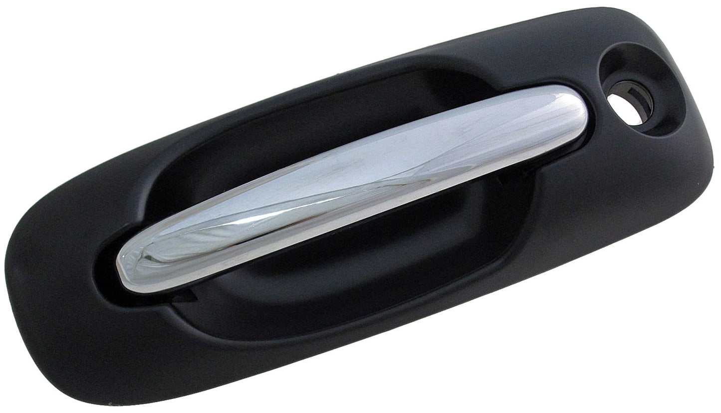 Exterior Door Handle Front Left Chrome Lever Black Housing - Dorman# 93607