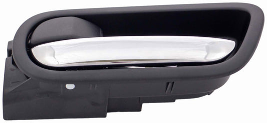 Interior Door Handle Rear Left Chrome Lever Black Housing (Dorman 93876)