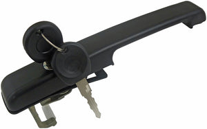 Exterior Door Handle Front Left Black Without Power Lock w/ Key - Dorman# 94499
