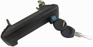 Exterior Door Handle Side Sliding Right With Keys Smooth Zinc - Dorman# 94547
