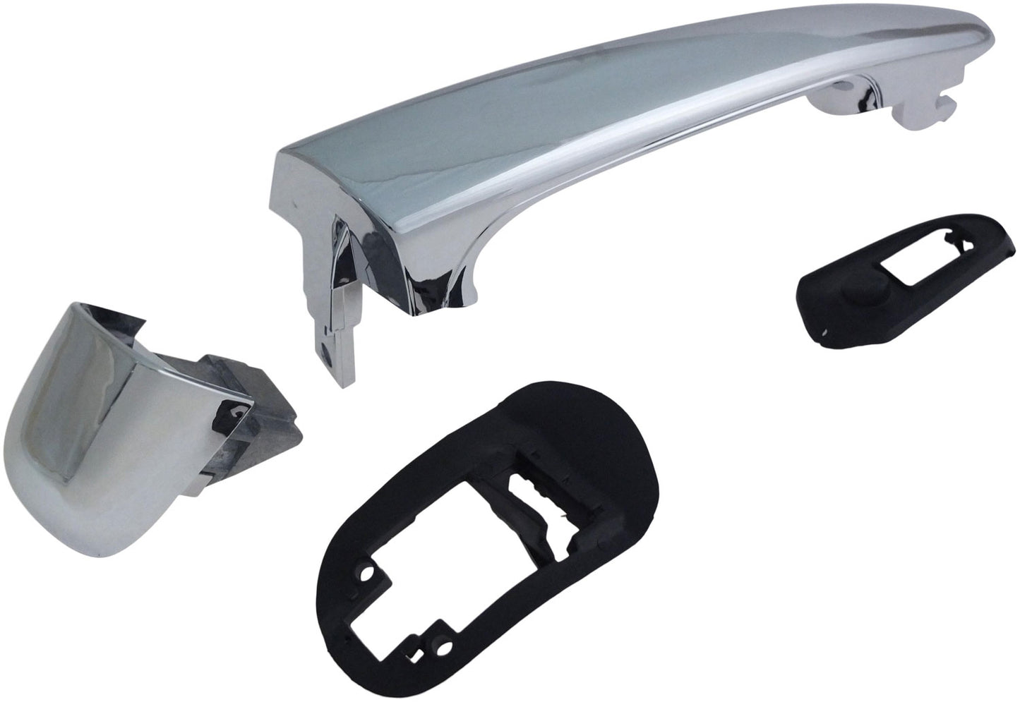 Exterior Door Handle Front & Rear Right w/o Keyhole All Chrome - Dorman# 95134