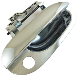 Exterior Door Handle Front Right With Keyhole All Chrome - Dorman# 95157