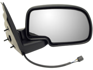 Right Power Heated Side View Mirror - Black & Chrome - Dorman# 955-065