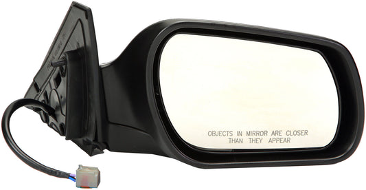 Black Side View Mirror Power Heated (Code 16W) w/ Mazdaspeed (Dorman# 955-1625)