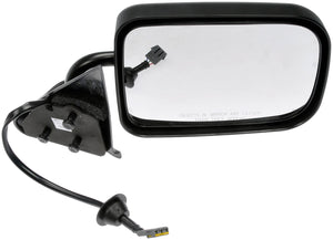 One New Side View Mirror- Right, Power, Textured Black - Dorman# 955-2000