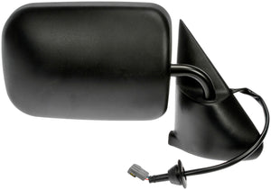 One New Side View Mirror- Right, Power, Textured Black - Dorman# 955-2000