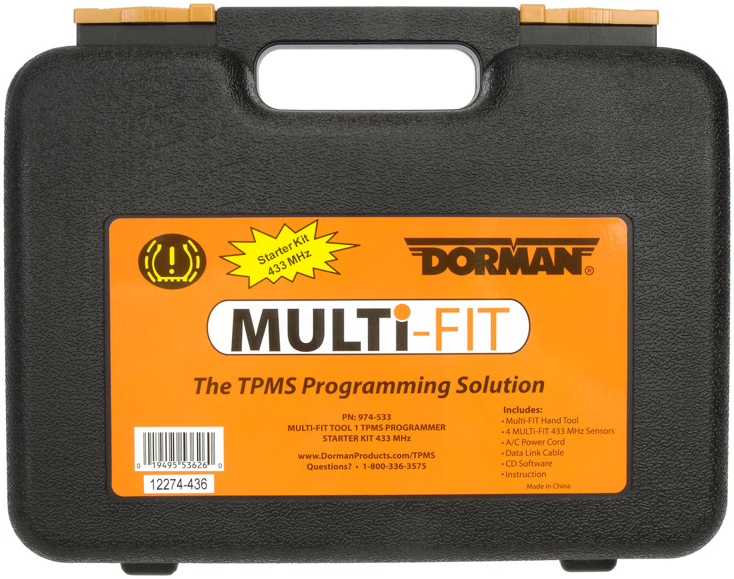Programmable Universal TPMS Starter Kit with Multi-Fit Tool (Dorman 974-533)