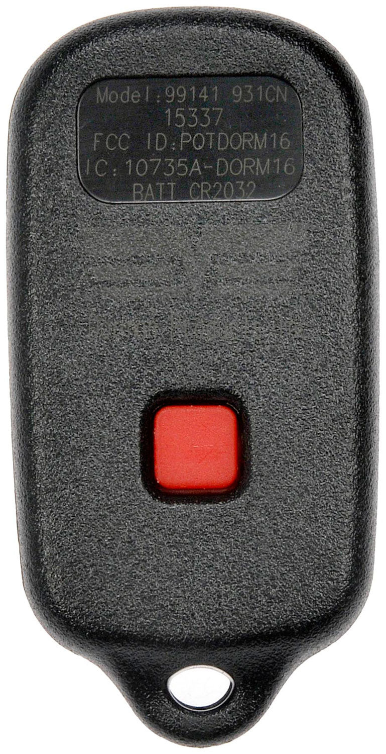 Keyless Entry Remote 2 Button (Dorman 99141)