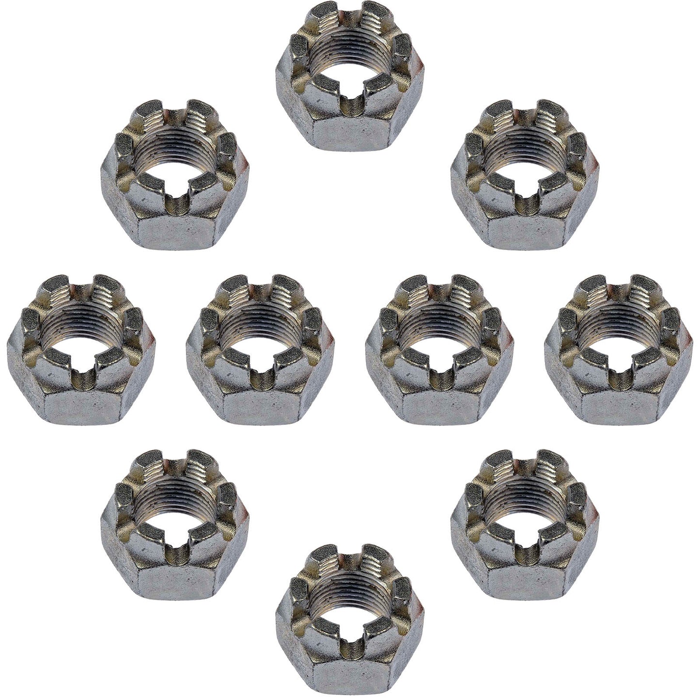 10 Hex Nut-Castellated-Thread Size: 3/4-16, Height: 1-1/8 In. (Dorman #220-017)